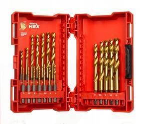 Milwaukee Zestaw wierteł do metalu HSS-G TiN RED HEX 19szt