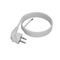 PLASTROL Przewód przyłączeniowy z wtyczką kątową Uni-schucko IP20 3x0,75 mm² H05VV-F (OWY), długość: 3m