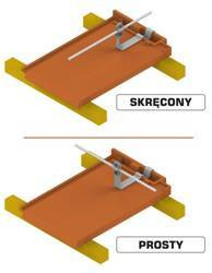 AN-KOM Uchwyt dachówkowy skręcony profil "WZÓR 31" Z-śruba H=10cm AN-29H/OG/-N