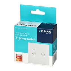 ORNO Włącznik podwójny WiFi TUYA Smart Home Biały OR-SH-17201/W