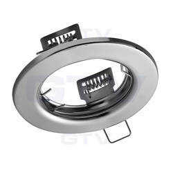 GTV Sufitowa oprawa punktowa okrągła odlew IP20 inox PORTO  OP-PROD3-02