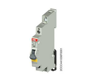 ABB Przełącznik modułowy dwupozycyjny 0-1 z podświetleniem LED żółty 16A 1-zwierny NO 250V E211X-16-10