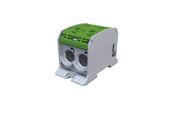 SIMET SIMBLOCK Złączka szynowa gwintowa 2x10-95 mm² Al/Cu 87310 zielony STB95-2