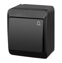 HERMES Łącznik zwierny dzwonek czarny IP44 0337-09