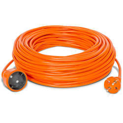 Przedłużacz ogrodowy 2x1 mm² długość 20m pomarańczowy PO-ST/20M/2X1/OMY