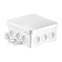 SIMET Puszka naścienna Fastbox&Hook NS5, 40x75x75mm z dławicą zintegrowaną, samozatrzaskowa, IP54, biała