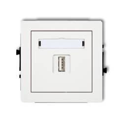 DECO Mechanizm ładowarki USB pojedynczej 5V, 1A biały DCUSB-1