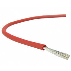 Przewód w izolacji silikonowej, bezhalogenowy SiF 1x0,5 mm² brązowy, 300/500V temp. pracy: -60°C - +180°C