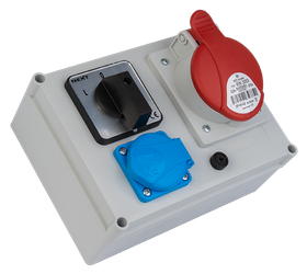 SEZ Rozdzielnica budowlana ROS-BOX 3231 przełącznik L-0-P 1x32A/5P + 1xGN 230V