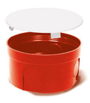 Puszka końcowa podtynkowa PO-80F PRO   Ø80 x głęb. 50 mm pomarańczowa 0283-00