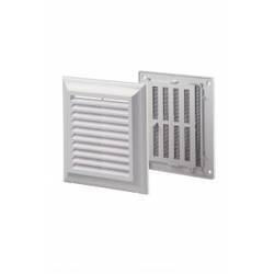 VENTIKA Kratka wentylacyjna regulowana z siatką bez kołnierza 140x140mm biała EL140AUR