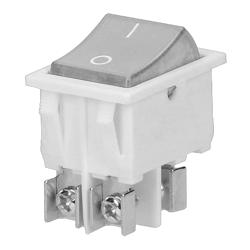 ORNO Łącznik kołyskowy podświetlany, biały  OR-AE-13179/W/W