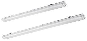 Oprawa hermetyczna HAGEN LED 258, T8 LED, G13, AC 220-240V, 50/60HZ, IP65, PC/PC, do świetlówek LED zasilanie jednostronne, biała