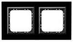 IMPRESJA Ramka podwójna szkło czarne R-2YGC/32/25