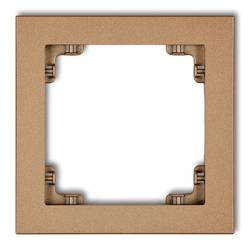 DECO Ramka uniwersalna pojedyncza złoty metalik 8DR-1