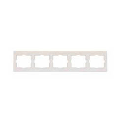 Schneider ANYA Ramka 5-krotna pozioma Krem AYA5800923