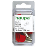 HAUPA Końcówka tulejkowa izolowana Twin DIN 2x10/14 czerwona 270798/10