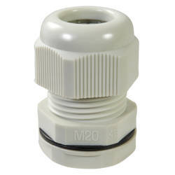 HAUPA Dławnica metryczna M20 IP 68 jasno szara mała 250044