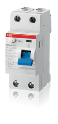 ABB Wyłącznik różnicowo-prądowy serii STANDARD F202-A-25/0,03; 2-polowy; typ A; I=25A; In= 30mA 2CSF202101R1250