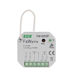 F&F Radiowy sterownik LED podtynkowy 10-16V DC 2x4A/12V