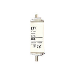 ETI Wkładka topikowa przemysłowa zwłoczna KOMBI NH-000/gG 40A 500V