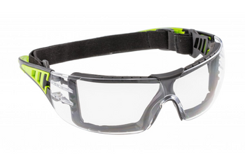 Hogert LOTZEN okulary ochronne bezbarwne/zielone uni HT5K011