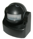 ORNO Czujnik ruchu natynkowy 180°, pionowa regulacja, IP44, 1200W, czarny OR-CR-201/B